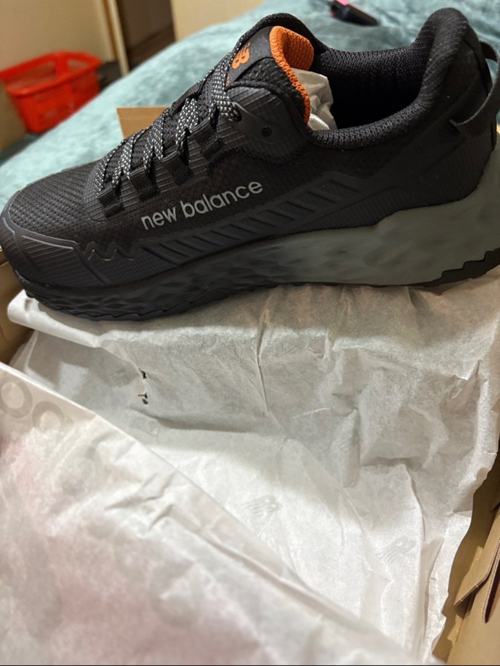 New Balance Red Box with White NB Logo